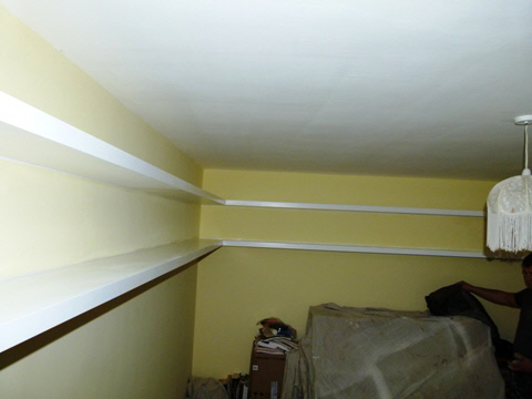 custom house shelves