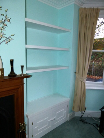 edwardian alcove cabinets