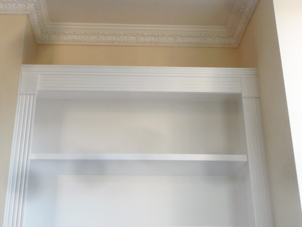 office desk and storage
