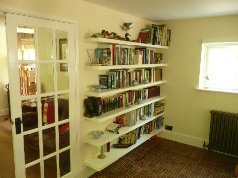 custom house shelves