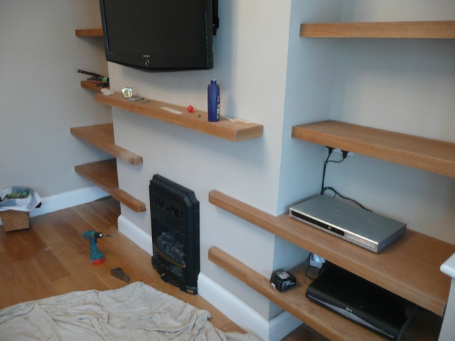 custom house shelves