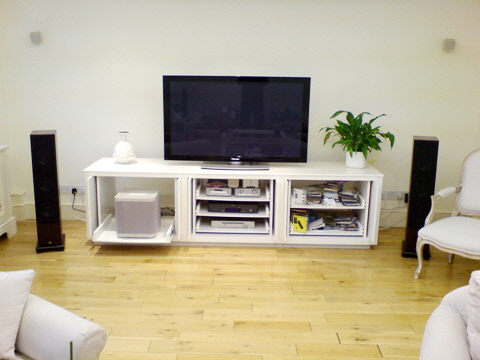 Pull Out Shelves Media Centre