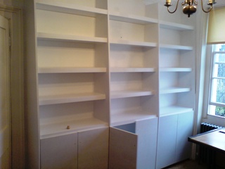 custom house shelves