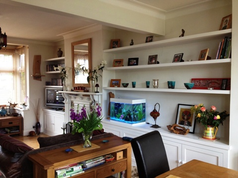 home office cabinets and 

shelving installations