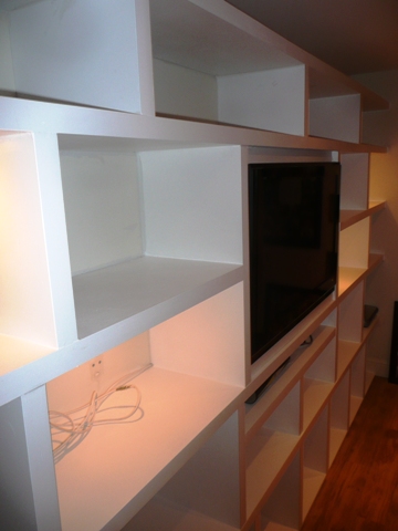 home office cabinets and 

shelving installations