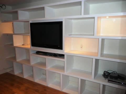 home office cabinets and 

shelving installations
