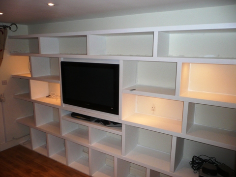 home office cabinets and 

shelving installations