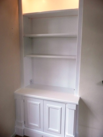 home office cabinets and 

shelving installations