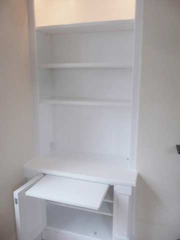 home office cabinets and 

shelving installations