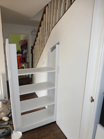 Emerson-Park-RM11-3UU fitted bespoke under stairs storage just draws