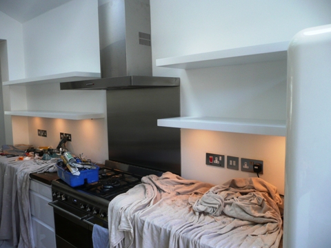 home office cabinets and 

shelving installations