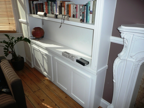 home office cabinets and 

shelving installations