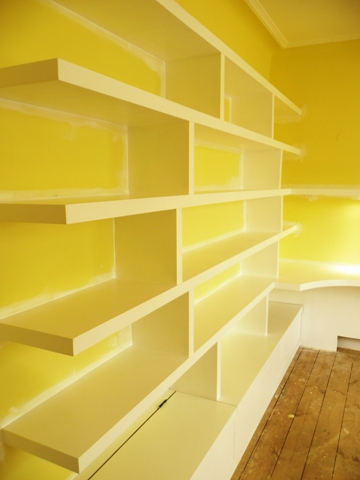 home office cabinets and 

shelving installations